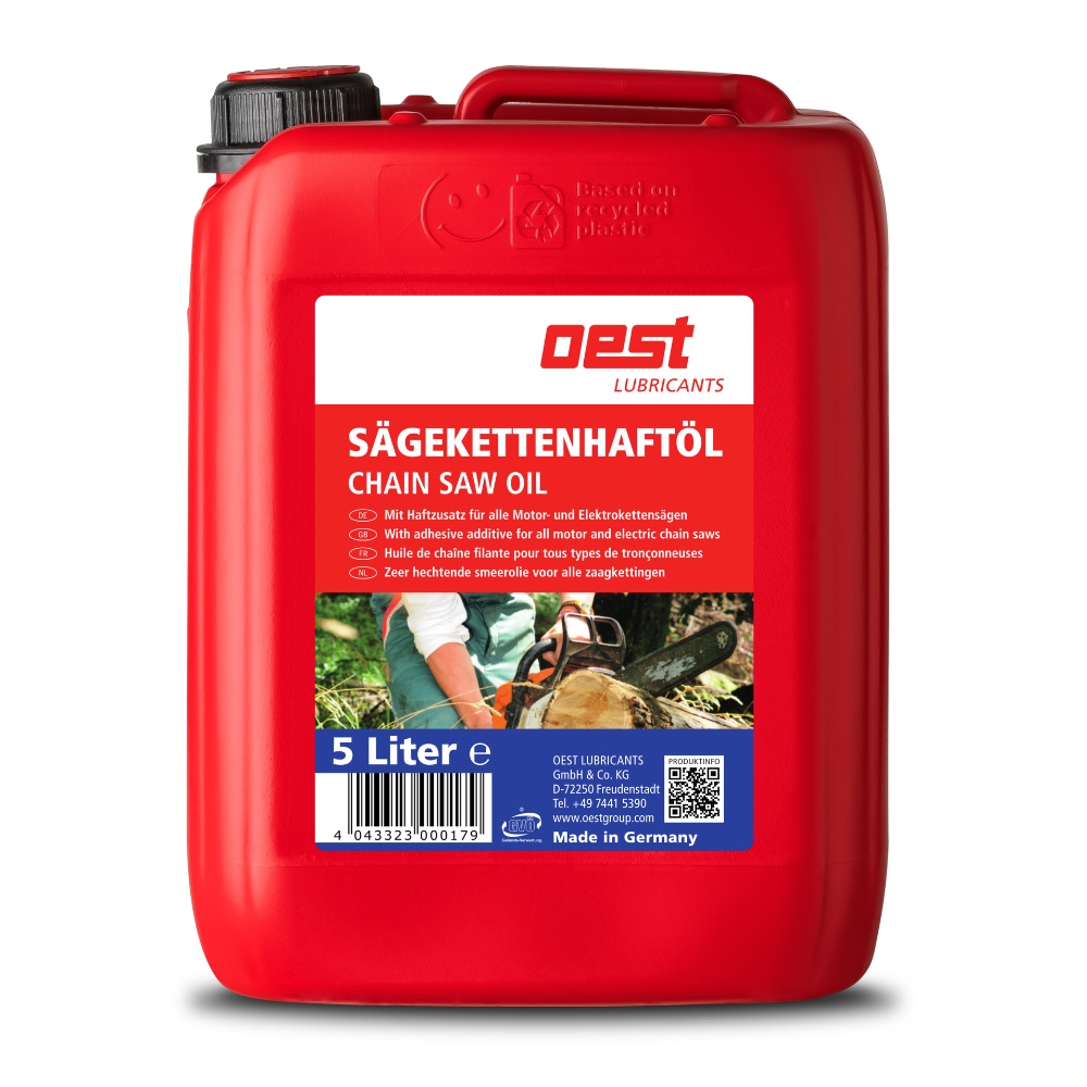 OEST Sägekettenhaftöl mineralisch 5 Liter Kanister - Hochwertiges Kettensägenöl Made in Germany