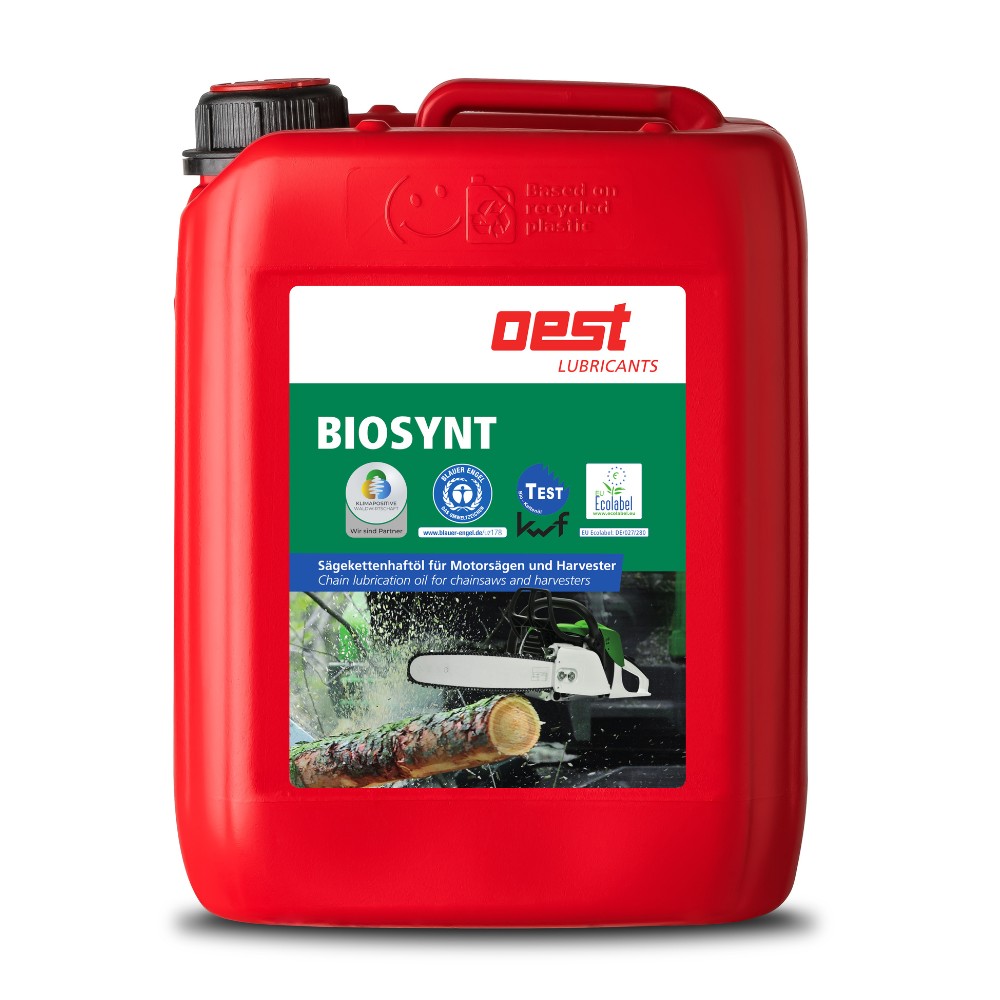 Oest Biosynt Bio-Kettenöl 5 Liter Kanister - Biologisch abbaubares Sägekettenöl aus dem Schwarzwald