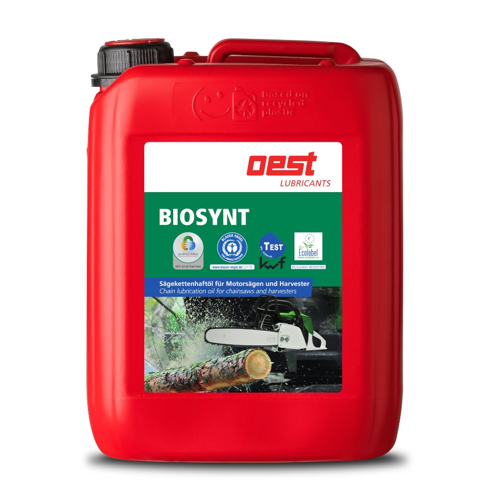 Oest Biosynt Bio-Kettenöl 5 Liter Kanister - Biologisch abbaubares Sägekettenöl aus dem Schwarzwald