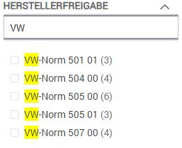 die Filterfunktion Die Filterfunktion des YourOil24 Onlineshops ist sichtbar, mit verschiedenen Auswahlmöglichkeiten zur gezielten Produktsuche und -sortierung.